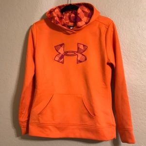 Youth Under Armour Orange/Pink Hoodie
